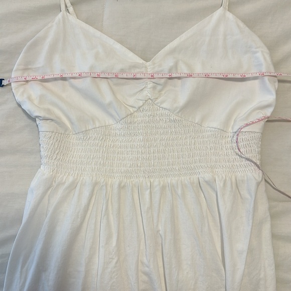 NWOT SOLD OUT Steve Madden Smocked Sleeveless Maxi Dress in White Size S - Picture 12 of 15